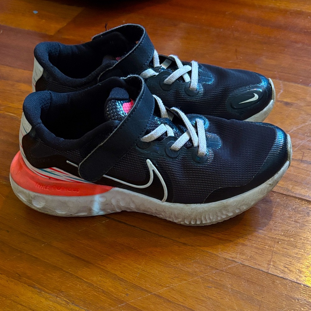 Nike Kids Black and Pink Sneakers